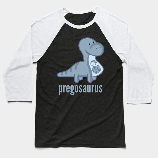 Pregosaurus Shirt - Funny Dinosaur Mom T-Shirt Baseball T-Shirt by DoggyStyles